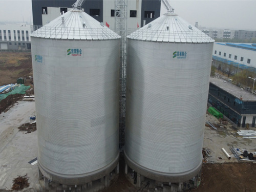 2-3000T玉米存儲用裝配式鍍鋅鋼板倉項目